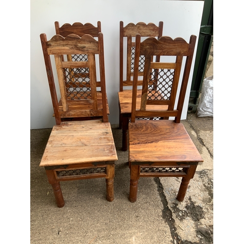 795A - 4x Hardwood Dining Chairs