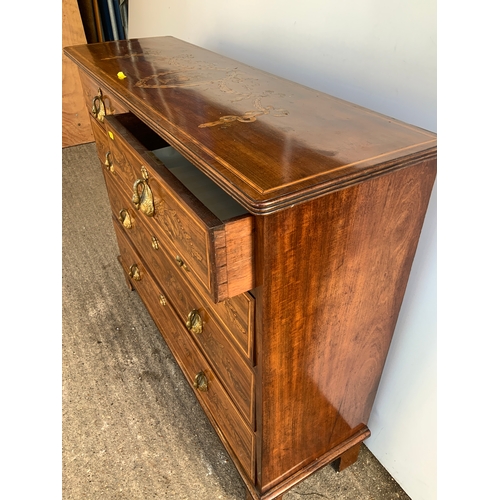 910 - Mahogany and Inlay Chest of Drawers - withdrawn