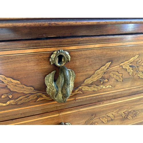 910 - Mahogany and Inlay Chest of Drawers - withdrawn