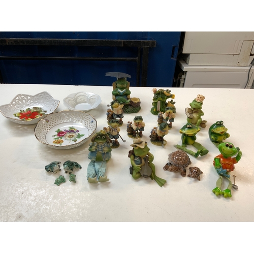 187 - Frog Ornaments etc