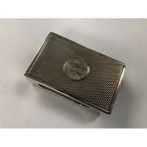 820 - Silver Vesta Case with Engine Turned Decoration