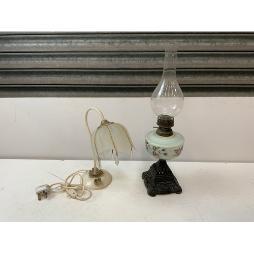 479 - Oil Lamp and Reading Lamp