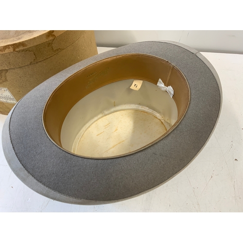 142 - Vintage Hat Box and Top Hat