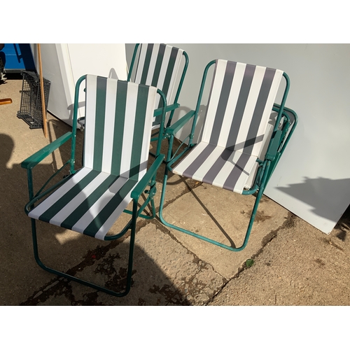 3 - 4x Folding Garden Chairs