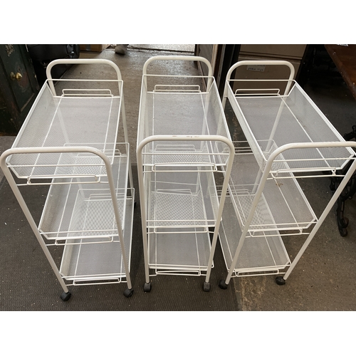 66 - 3x Storage Trollies