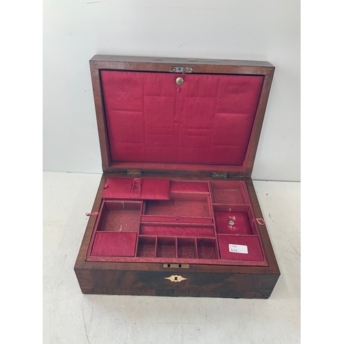 273 - Victorian Mahogany Jewellery Box