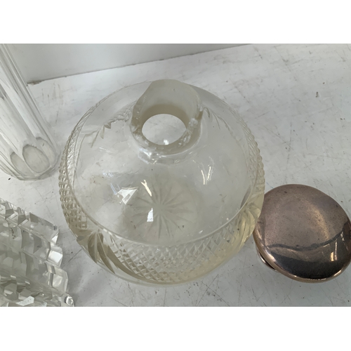 839 - Silver Top Dressing Table Pots