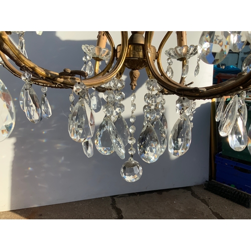 819C - Glass Lustre Chandelier