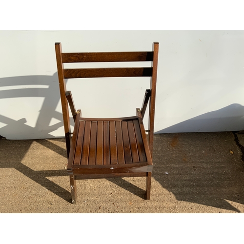 831 - Folding Wooden Chair