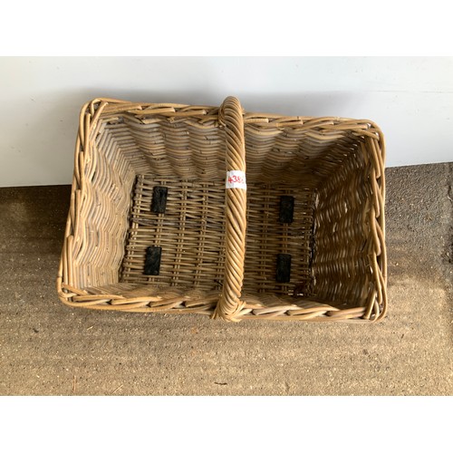 996 - Log Basket with Casters and Handle