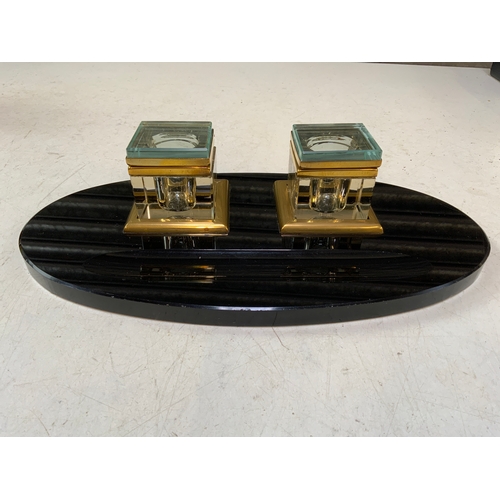 Art Deco Ink Well Stand