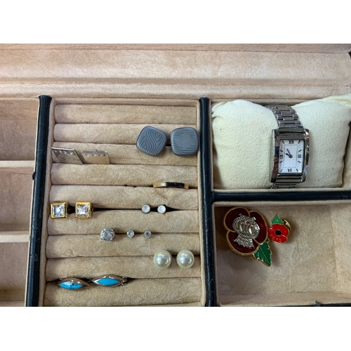 860 - Jewellery Box with Jewellery etc