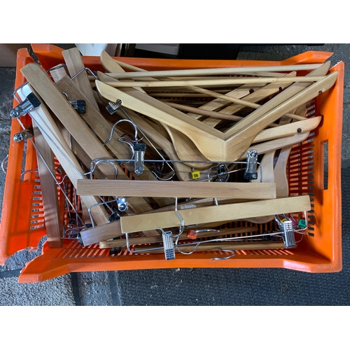 971 - Quantity of Wooden Coat Hangers