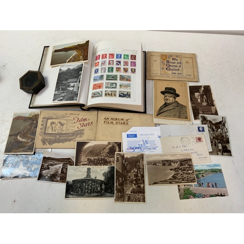 958 - Stamps and Postcards etc