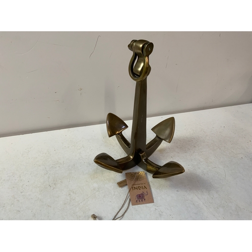 174 - Ornamental Brass Anchor