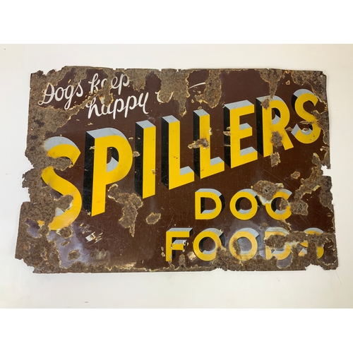 1 - Enamel Sign - Spillers Dog Food - 76cm x 50cm