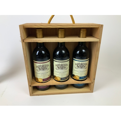 10 - 3x Bottles of Red Wine - The Chateaux Collection