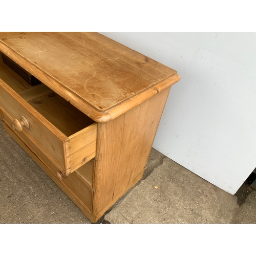 771 - Victorian Stripped Pine Chest of Drawers