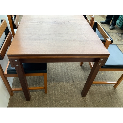 664 - Retro Dining Table and Chairs