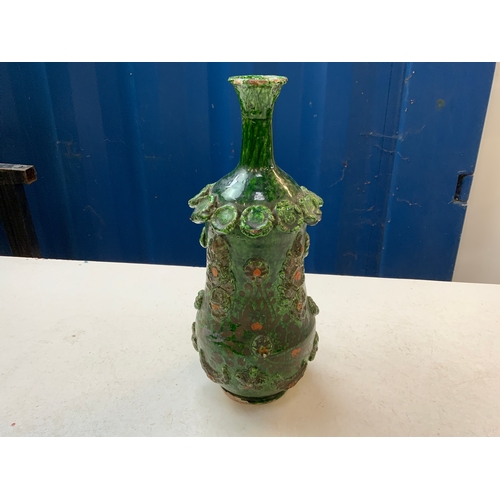 201 - Green Terracotta Vase