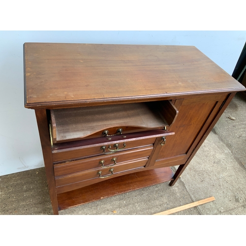 660 - Mahogany Music Cabinet