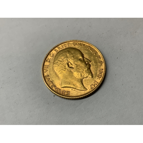 78 - Gold Half Sovereign - 1909