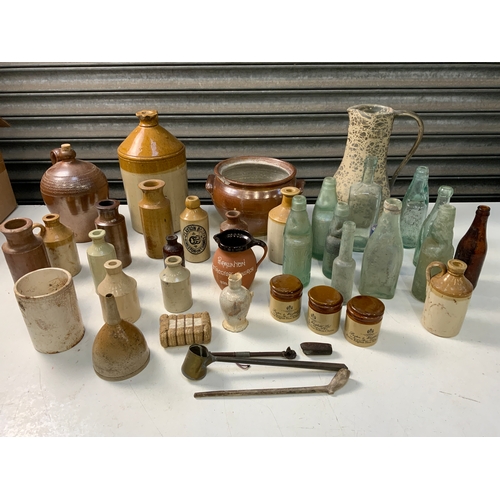 495 - Stoneware Jars and Codd Bottles etc