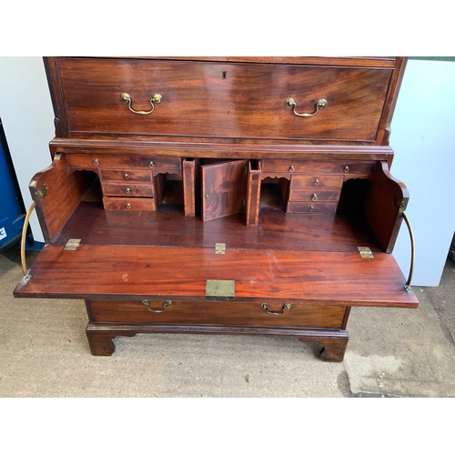 507 - Victorian Mahogany Chest on Chest