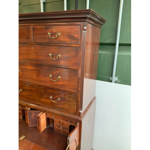 507 - Victorian Mahogany Chest on Chest