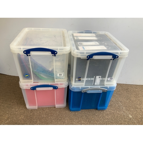 652 - Plastic Storage Boxes and Contents