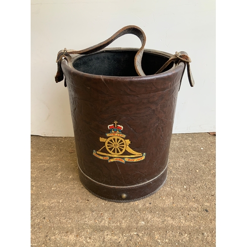 593 - Leather Waste Paper Bin