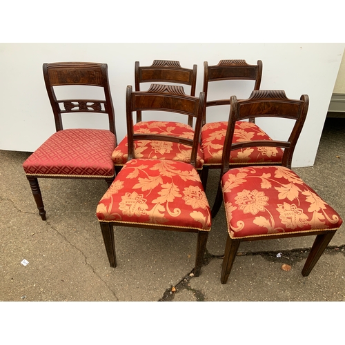 366A - Set of 4x Victorian Dining Chairs and 1x Other