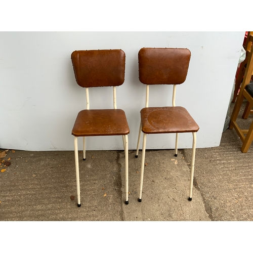 366 - Pair of Retro Kitchen Chairs