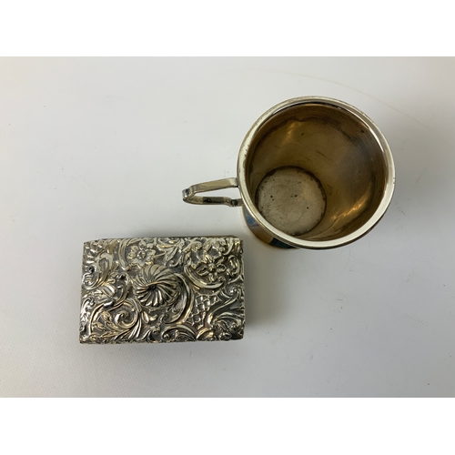 110 - Silver Mug and Blotter