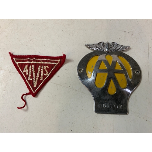 846 - AA and Alvis Badges