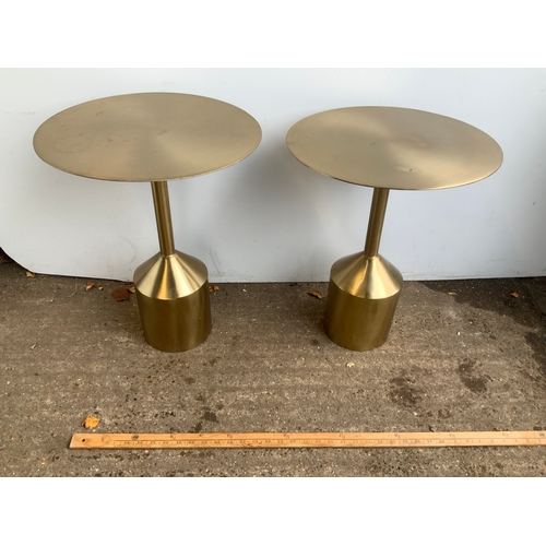 704 - Pair of Modern Metal Tables