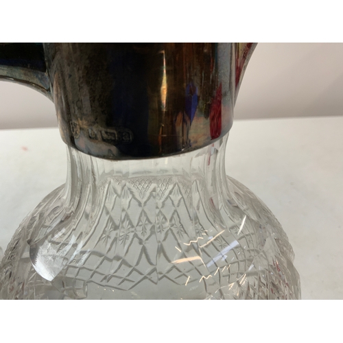 860 - 3x Silver Topped Decanters