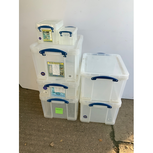 124 - Plastic Storage Boxes