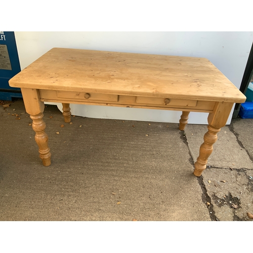 641A - Pine Kitchen Table with Drawers