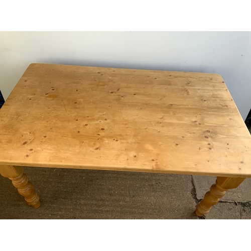 641A - Pine Kitchen Table with Drawers