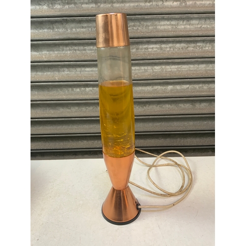 213 - Vintage Copper Lava Lamp