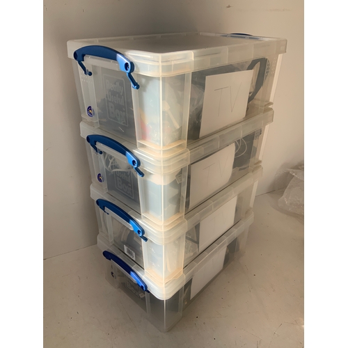 541 - Plastic Storage Boxes and Contents