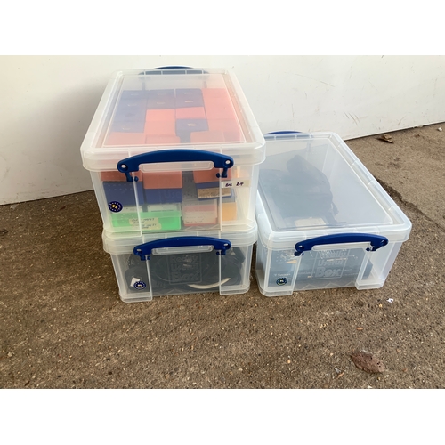 714 - Plastic Storage Boxes and Contents