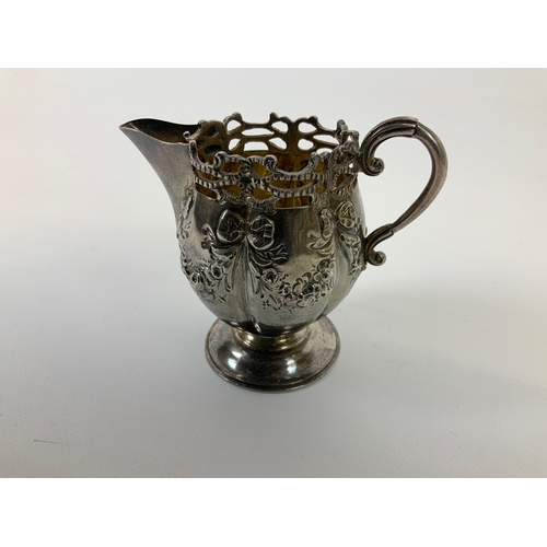 30 - Late Victorian Sterling Silver Mappin & Webb Cream Jug - Hallmarked London 1900 - 8cm High