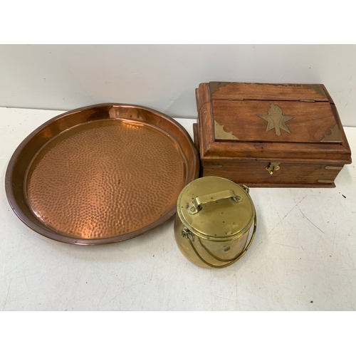 412 - Copper Tray etc