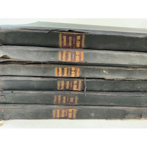 561A - 6x Bound Books - Dartmouth Chronicle 1890s