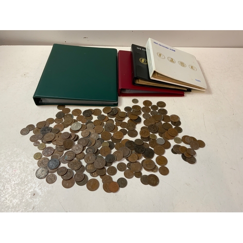 532 - Empty Coin Collectors Albums and Coins