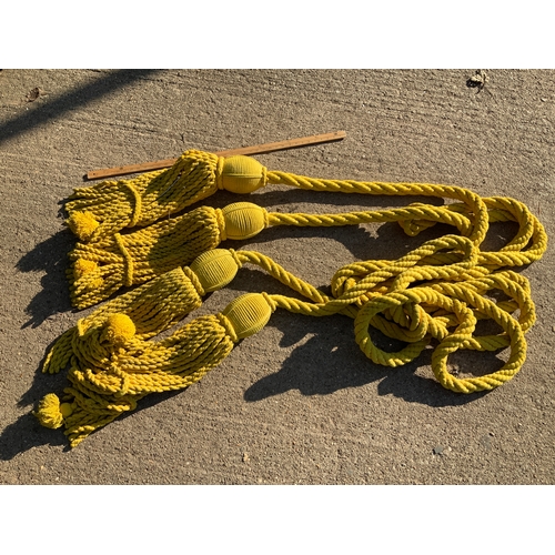 539 - Braided Yellow Rope Removed from Flagpoles at The Mall London - 7.6m Long