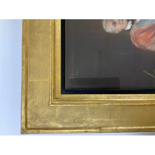 15 - Framed Portrait - Signed Donald Wood 1921 -  Visible Picture 58cm x 48cm