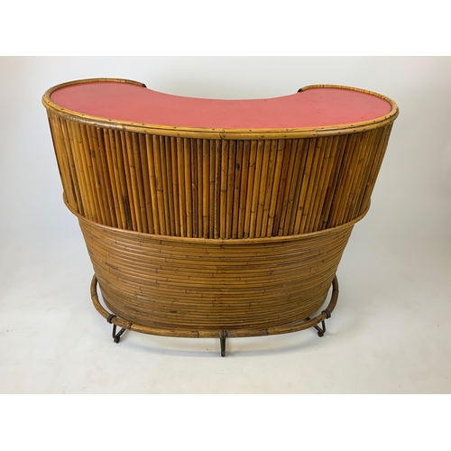 14 - Mid Century Bamboo Cocktail Bar and Accessories - Owned by Nigel Brooks and Used at the Alexandra Th... 